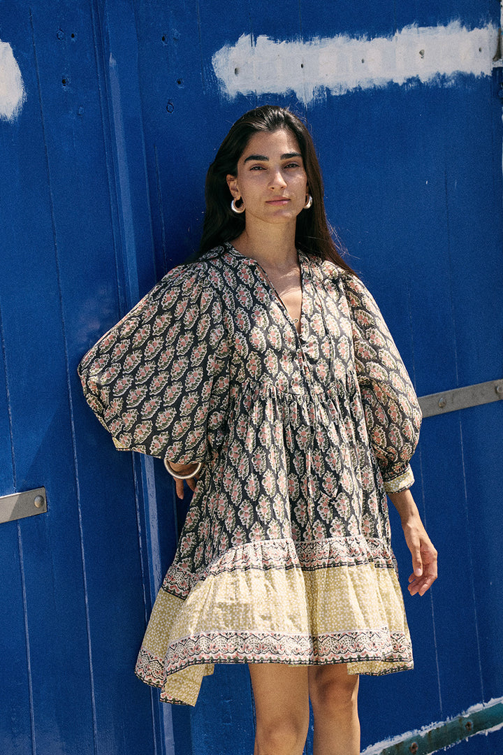 Bhoomi Mini Dress ~ Onyx