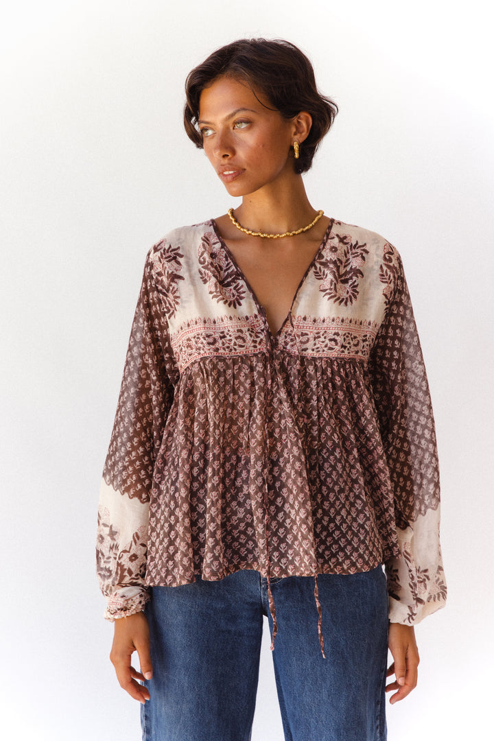 Rooh Blouse ~ Cacao