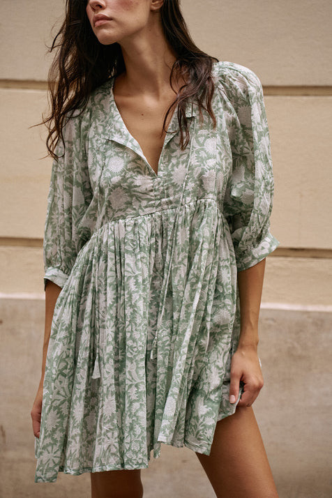 Kyra Mini Dress ~ Jade